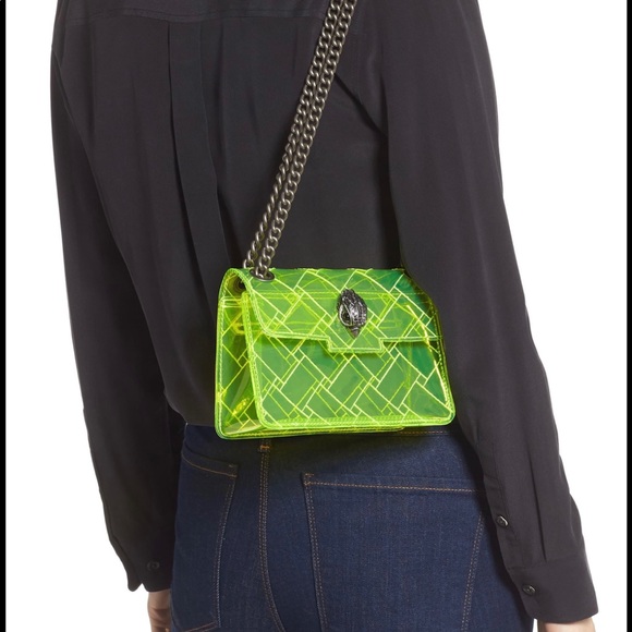 KURT GEIGER LONDON
Neon Yellow Mini Kensington Transparent Shoulder Bag - Picture 5 of 6